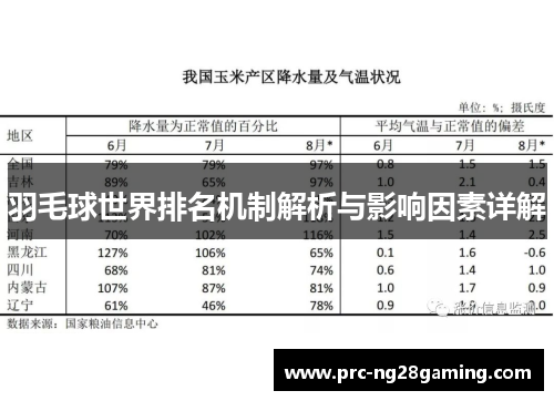 羽毛球世界排名机制解析与影响因素详解 羽毛球世界排名机制解析与影响因素详解
